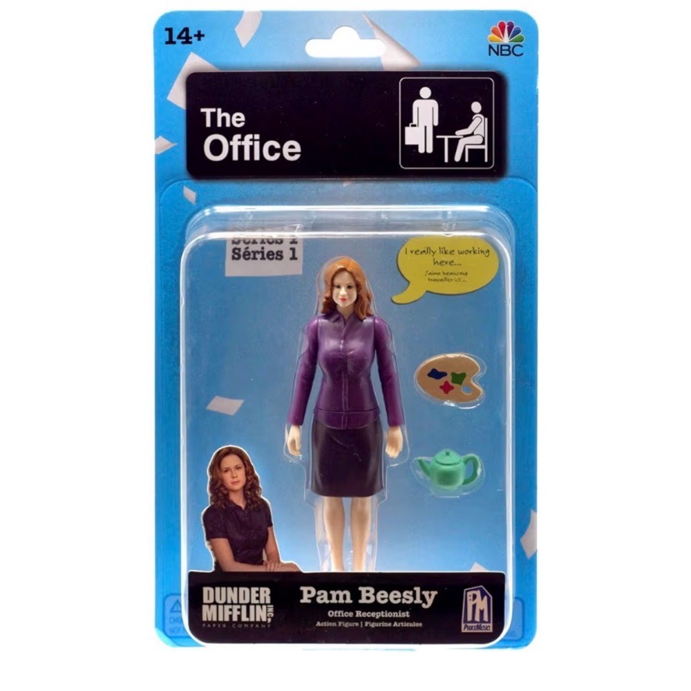 The Office Pam Beesley 5" Inch Action Figure Dunder Mifflin PhatMojo NEW